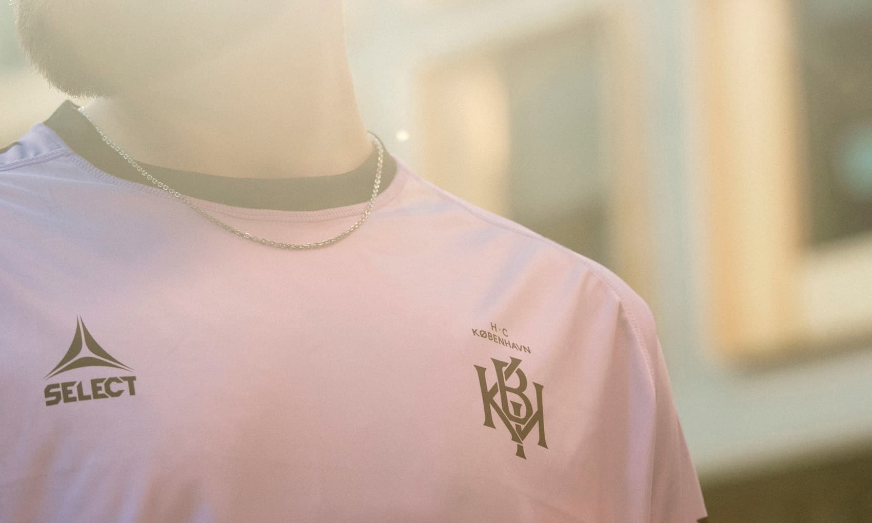 Close-up of t-shirt designed by re-public for handball club HC København